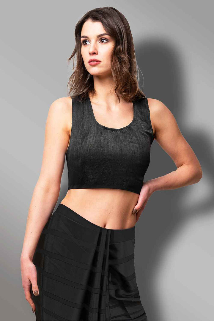 Black Sleeveless Blouse