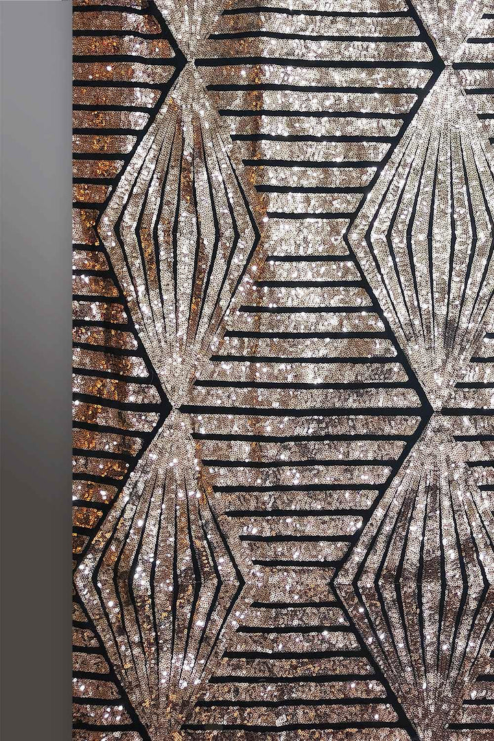 Black and Gold Saree