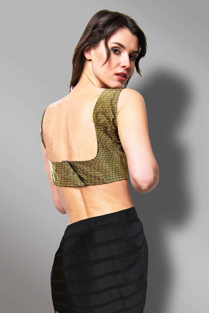 Copper Brocade Blouse