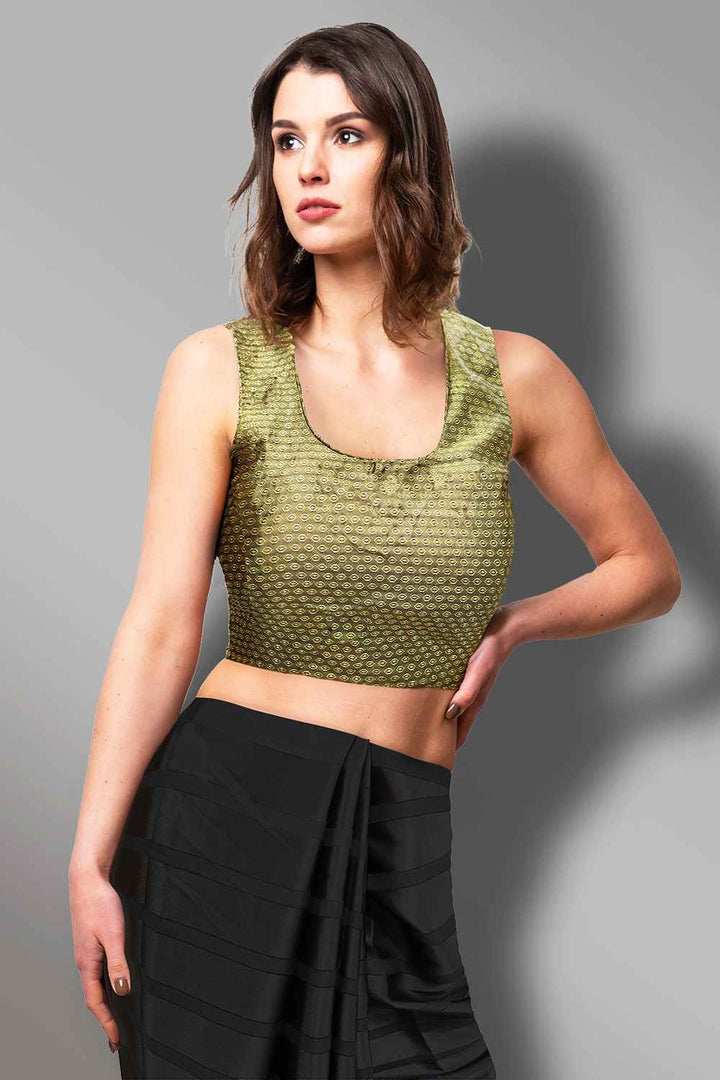 Copper Brocade Blouse