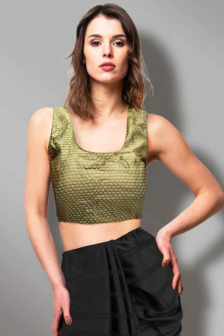 Copper Brocade Blouse