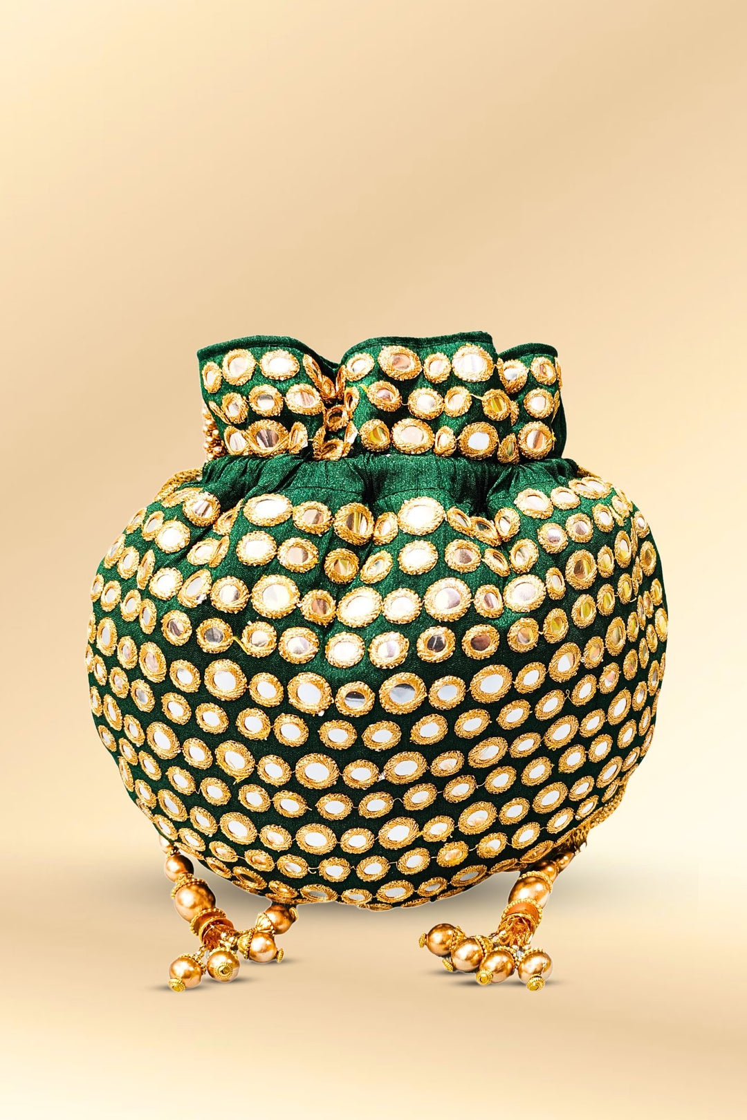 Dark-Green-Mirror-Work-Potli-Bag