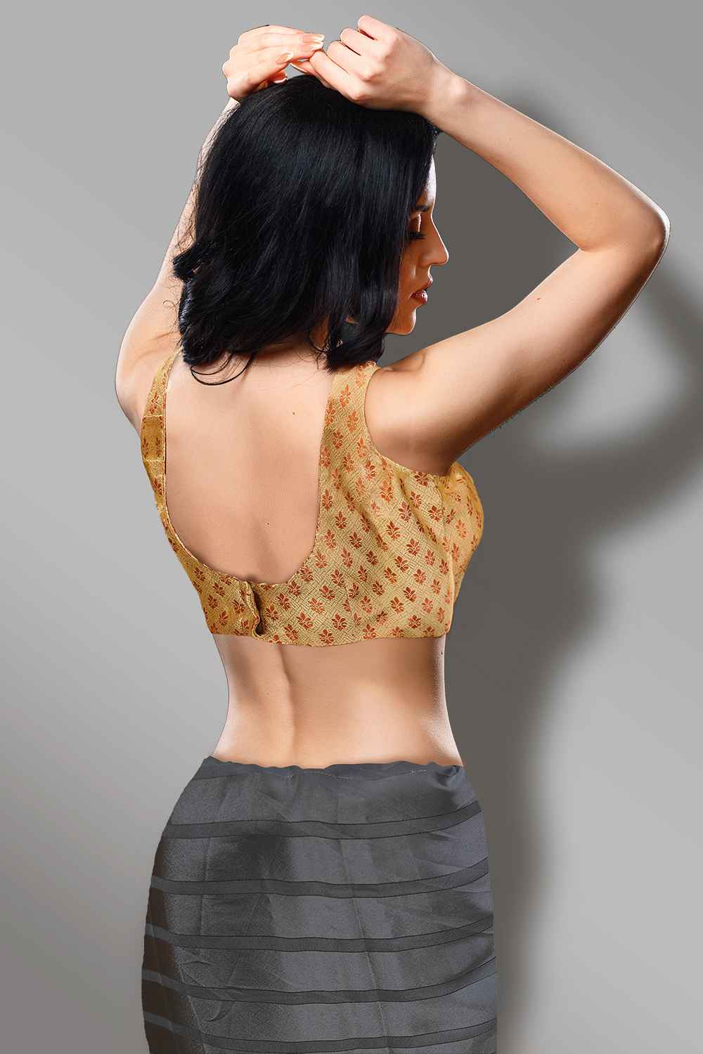 Golden Brocade Blouse