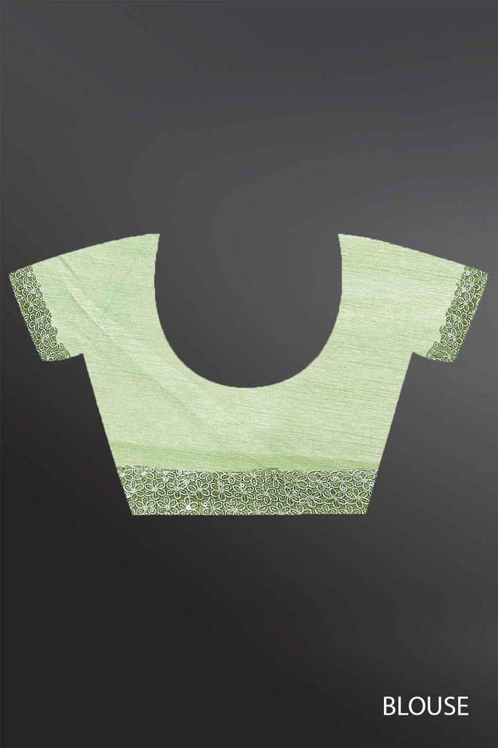 Green Leheriya Saree