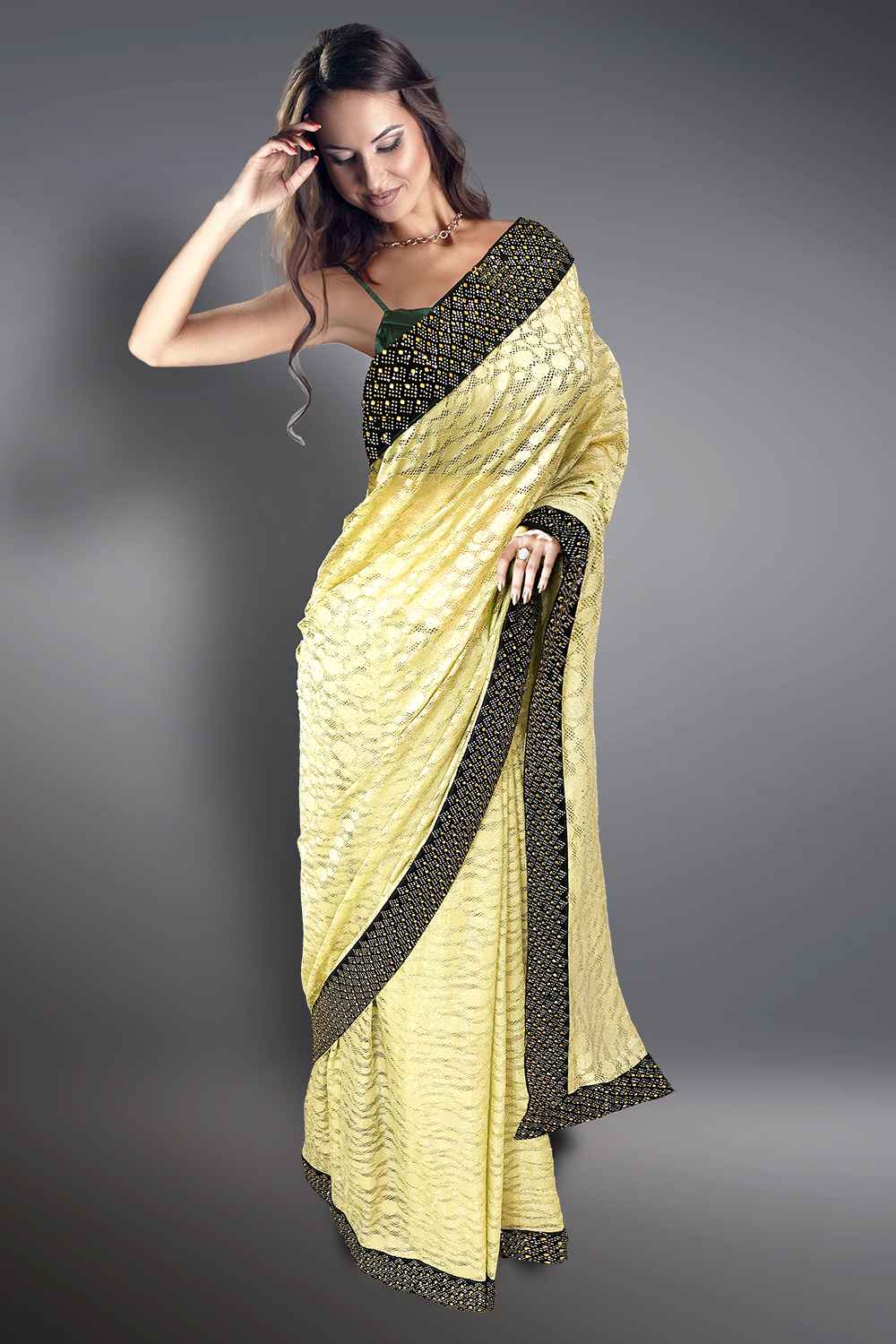 Heavy Border Saree