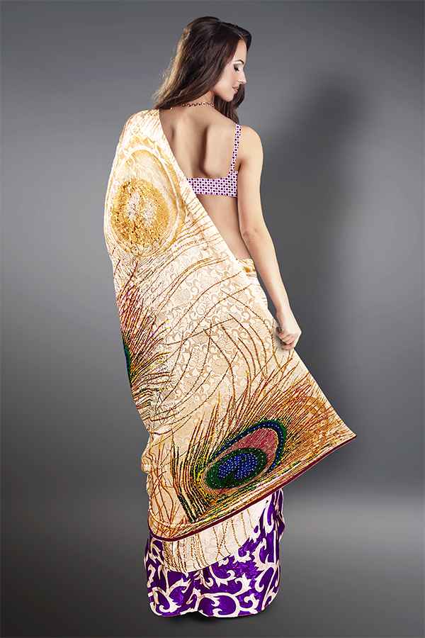 Mor Pankh Print Saree