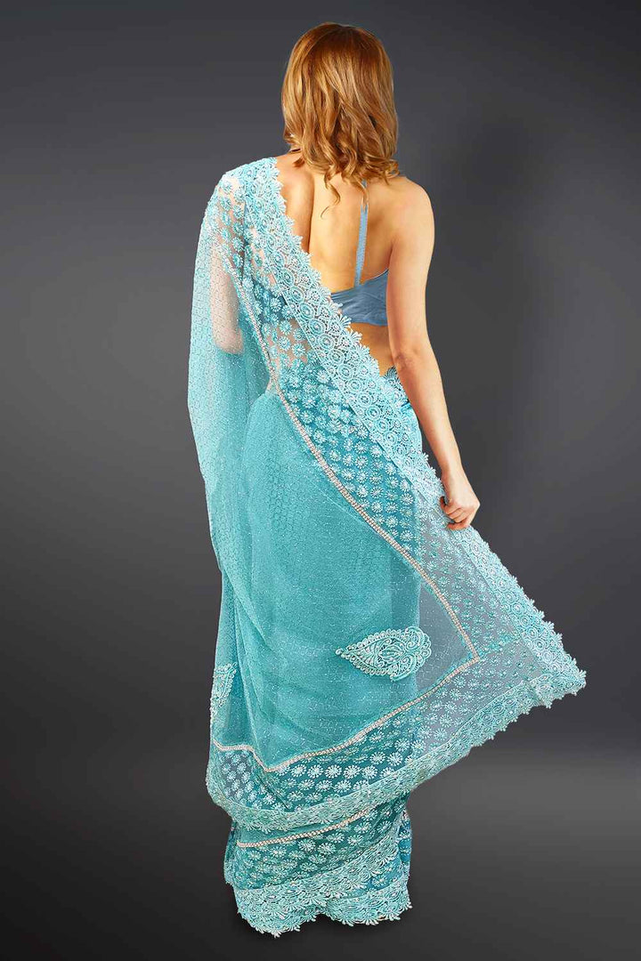 Sky Blue Saree