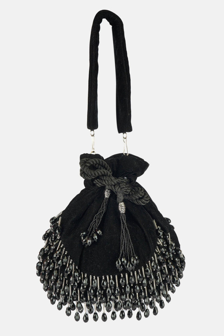 black potli bag