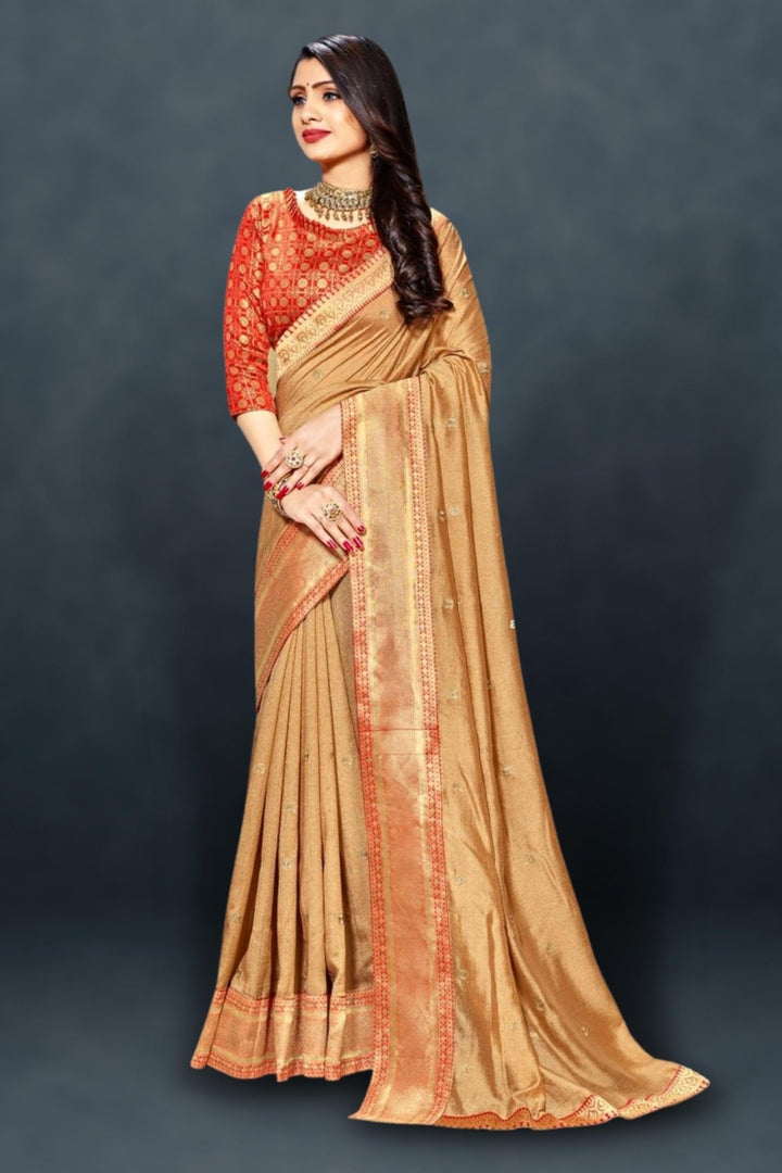 golden banarasi saree - golden banarasi silk saree