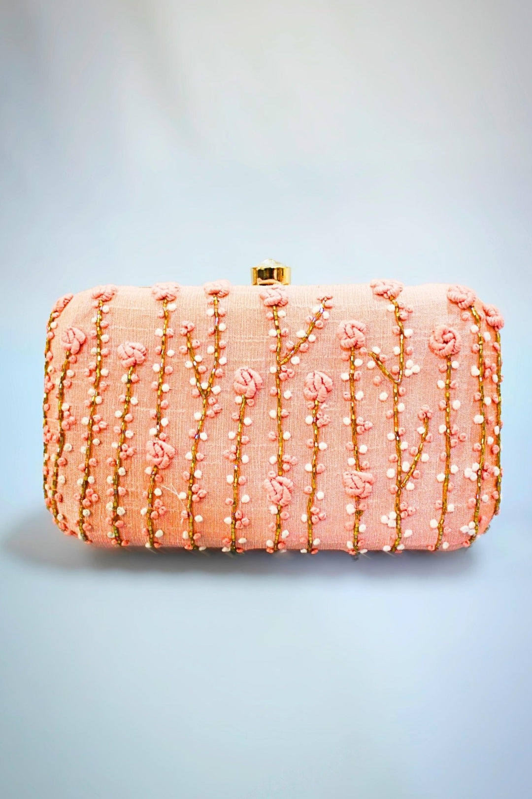 peach purse - peach bag - peach clutch