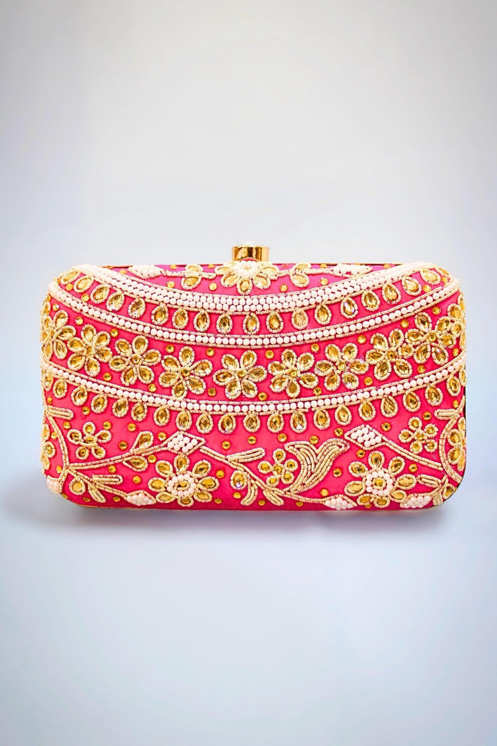 pink clutch - hot pink clutch - pink clutch purse
